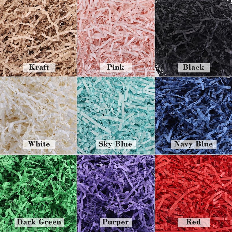 hasumcol 2.2LB - Crinkle Cut Shredded Paper for Gift Box Baskets, Paper Shred Filler Package Stuffing for Christmas Birthday Wedding Packing Materials - Image 5